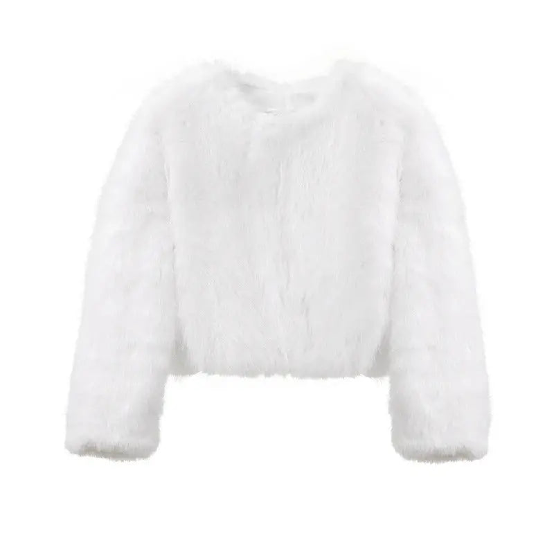 Cropped Faux Fur Jacket Vichelar